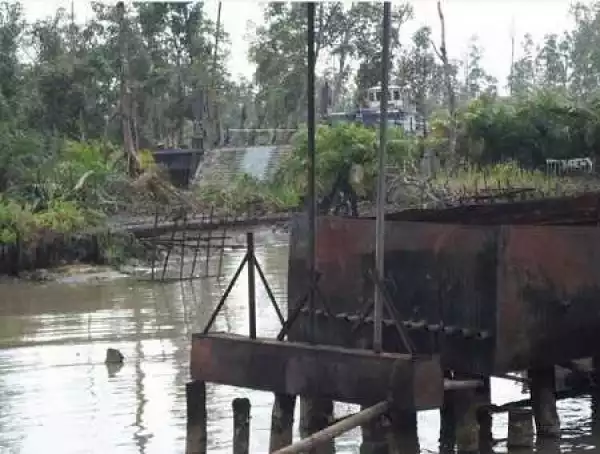 Operation Delta Clears Illegal Bunkering Facilities in Burutu LGA, Delta State